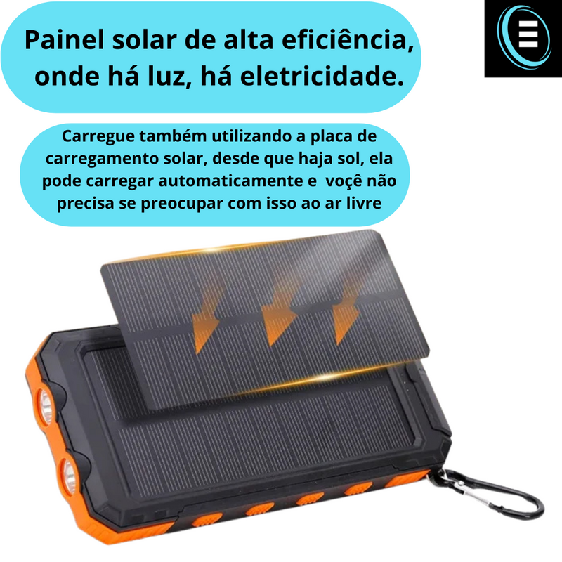 Carregador Portátil Solar MIJIA 120W Com  Lanterna