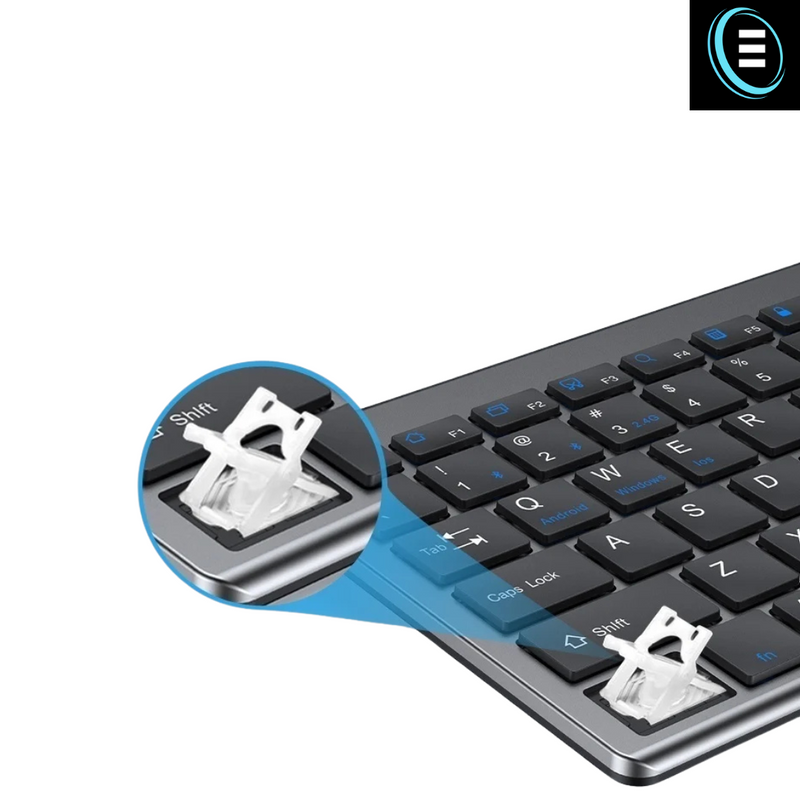 Kit teclado e mouse Sem fio 1600 DPI