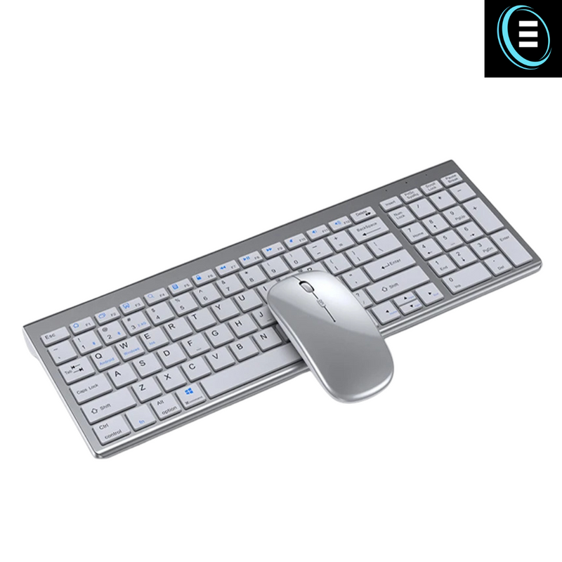 Kit teclado e mouse Sem fio 1600 DPI