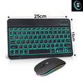 Kit Teclado e Mouse Bluetooth Sem Fio  - Compacto, Colorido e Moderno